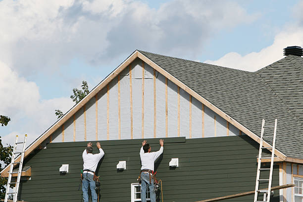 Professional Siding Inspection technician working in Brookline, MA